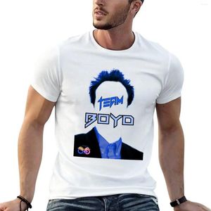 Polos masculinos Team Boyd Blue T-shirt Animal Prind Boys Boys Korean Fashion T-shirts for Men Cotton