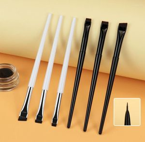 Ben spazzole per trucco 1pcs piatto a pennello per sopracciglia super fine eyeliner strumento di bellezza di dimensioni diverse per la sopracciglia per sopracciglia cosmetica Cream4787071