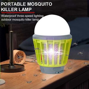 Lampy moskitowe lampy komary na zewnątrz/wewnętrzny komar łóżka eliminator przenośny elektroniczny wodoodporny 4-światowy tryb light eliminator pułapka eliminator YQ240417