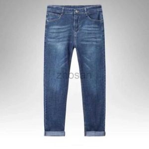 Mäns jeans sträcker hösten/vintermens stil rak och mångsidig långa byxor D240417