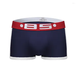 Underbyxor 2024 BS Brand Men Boxer Underwear Cotton U Pouch Sexy Cueca Pants Shorts Male Panties BS40