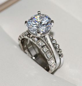 Bohemia 925 Sterling Silver Jewlery Sets Ring Origin Natural2 Moissanite Gemstone Wedding Ring