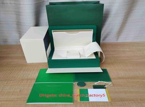 Yeni stil en kaliteli başkan izlemeleri kutular yüksekleştirme yeşil saat orijinal kutu kağıtları kartı büyük sertifika çanta 08kg için 122747857