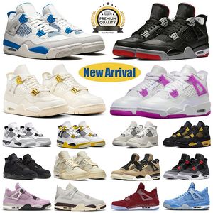 Jumpman 4 scarpe da basket retrò Nero Canvas Canyon Purple Messy Room University Blue Lightning Midnight Navy Militare Nero Uomo Donna 4s Scarpe da ginnastica Sneakers sportive