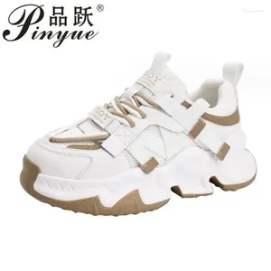 Casual Shoes 6cm Women's Spring And Autumn Fashion Matching Korean Fashionable Comfortable Thick Soled Daddy Sport