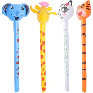 Party Decoration Animal Head Stick Children Balloons Inflatable Toys Creative Sticks Kids Princess