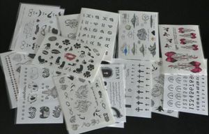 100 st hel 95145cmtemporary tatuering klistermärken för kroppskonstmålning blandade mönster tillfälliga tatueringar3021520