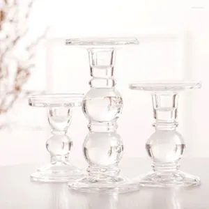 Candele Cancella Crystal Glass Glass Candlestick Centrotavola per matrimoni tavoli Candelabra DEGAZIONI NORDICO Home Regime Geometrica Arte geometrica