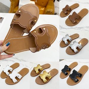 Fashion Women Slippers Metal Buckle Vinta Flat Bottomed Female Sandals Summer 2024 Classic Comfort Beach Outdoor Ladies Brand Flat Shoes Size 35-41