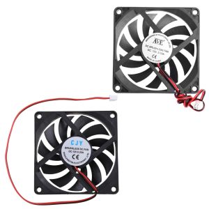 PADS CPU Fan 8010 80mm DC Fırçasız 12V 2600RPM Sessiz Mini Mikro Sessiz Bilgisayar CPU Sunucusu Eksenel Soğutma Fanları Takometre J60A