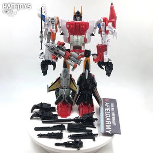 6 In 1 Superion HZX Transformation Toys Upgrade Version Aktion Figur KO G1 Roboter Flugzeug IDW Model Boy Kids No Box 240408