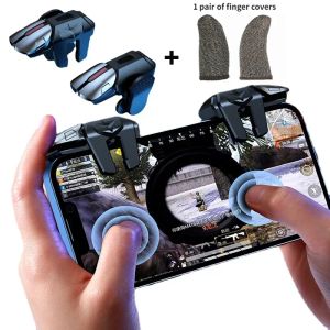 Mice 2023 New G21 For Phone Android Game Controller Mobile Phone Game Trigger Gamepad Joystick 6Finger Aim Shooting L1 R1 Key Button