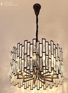 Modern black chandelier lighting crystals lights lustre cristal design rustic round led chandeliers in the living room bedroom LLF5309034