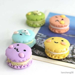 Ímãs de geladeira Macaron Fridge Magnet 6 Pacote Modelo de cookie Modelo de cozinha decoração criativa Acessórios tridimensionais de mobiliário doméstico