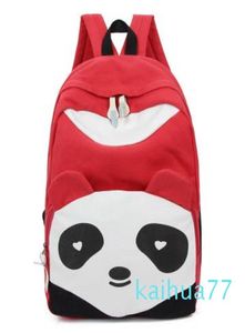 DesignerFashion Lovely Canvas Panda Canvas Kvinnor Ryggsäck School Student axelväskor för college mochilas nylon casual dagpacks3551536