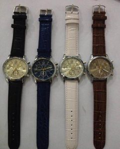 HELA 50PCSLOT MIX 4Colors Leather Watch Leisure Lovers Watch WR0331609191