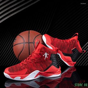 Basketball Shoes Man Light Breathable Anti-slip Sneakers Men Lace-up Sports Gym Ankle Boots Basket Homme