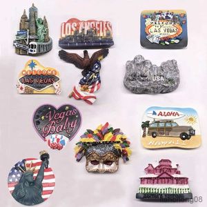 Kühlschrankmagnete Country Kühlschrank Magnete Statue der Liberty Architecture Eagle Mask Kühlschrank Magnet Aufkleber World Travel Souvenir