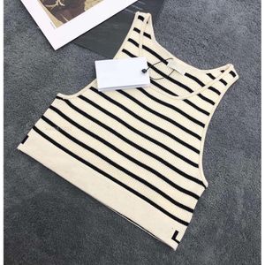 Tank Top Designer T Shirt Black White Letter Summer Short Sleeve Ladies Clothing Size S-L Camis Tops Femme