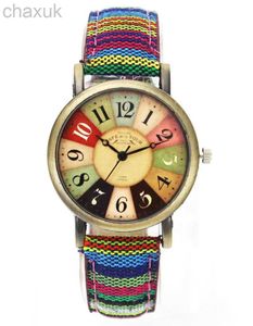 Wristwatches Popular Movie Pattern Retro Watches Unisex Men Women Military Camouflage Belt Denim Canvas Band Fashion Sport Quartz Wrist Watch d240417