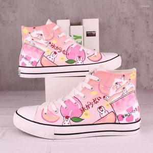 Casual Shoes S Spring Autumn Hand Painted Canvas Women Lace Up Vulcanized Sweet and Versatile Graffiti Antiskid Sports