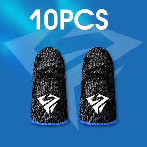 Grips 10pcs Game Mobilne Rękawiczki na palcach dla PUBG Gamer SweatProof Antislip Screen Screen Rękaw oddychający palec gier