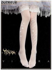 Mulheres meias de estilo japonês lolita fêmea feminina primavera/verão 2024 Pantyhose fino doce fofo meias sexy fashion fadies 'calças justas