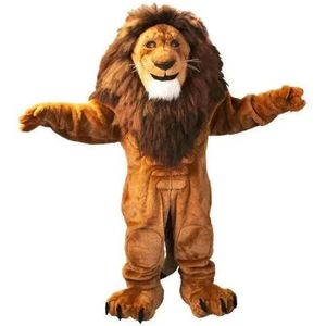 2024 Hot Sales Long hair lion Mascot Costume Suit halloween Party Game Dress Outfit Halloween Adult News