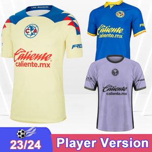 23 24 Maglie da calcio del giocatore dell'America Messico Fidalgo Henry Araujo D.Valdes M.Layun O.Jimenez Shirt da calcio Auniforme a manica corta