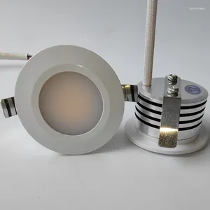 Ceiling Lights 2pcs/pack Mini Dimmable COB LED Spotlights 3W 45mm 100V-240V Jewelry Display Recessed Cabinet Spot Lamp Down