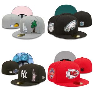 Wszystkie drużyny więcej czapek wyposażone czapki baseballowe Hip Hapoidery bawełniane płaskie czapki zamknięte flex sun cap mix rzędu 7-8
