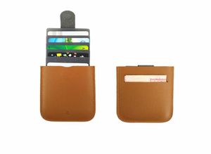 Ny Anti RFID Blockering 5 Pull Credit Card Holder Cell Phalls Läsare Lock Bankkort Hållare ID -kort PULET PU LEATHER4523973