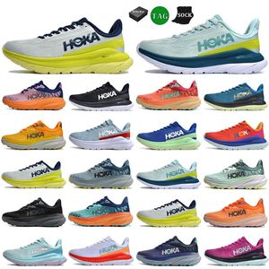 Running Shoes Designer Sneakers Clifton 9 homens homens Bondi Sneaker Shifting Sand Nimbus Cloud Ice Water Hokka One Antracite Highking Shoe Mens Outdoor Sports Trainers