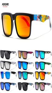 Polariserade solglasögon Män 2019 KDEAM Square Printed Leg Men Glass Classic Design Male Sport Mirror Sunglass 25011064445
