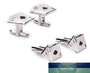 1 Paar Schmuck 4a Poker Manschettenknöpfe Männliche französische Hemd -Manschette Links Karten Design Cufflink Mode für Männer039s Schmuck 8574099