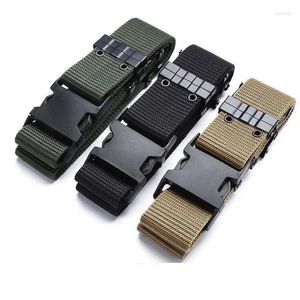 Resistance Bands Brand Tactical Belt Military Nylon Buckle Adjustable Army Outdoor Duty Hunting Training Support 125Cm Drop Delivery S Dh7Wk