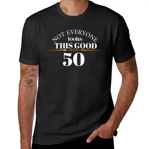 Polos da uomo cinquantesimo compleanno idee regalo divertenti t-shirt coreano maglietta nera