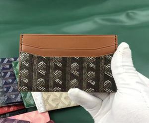 Klassisk designerkortshållare Mens Wallet Womens Coin Purses Black Leather Passport Holder Luxury Green Double Sided Credit Cards 9042790