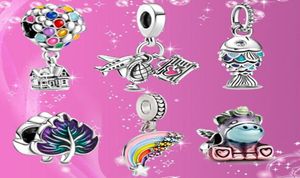 Fits Bracelets 20pcs Silver Leave Unicorn Hot Air Balloon Enamel Dangle Charm Bead Fit Charms Bracelet Beads For 925 Sterling Silver Jewelry Making3344083