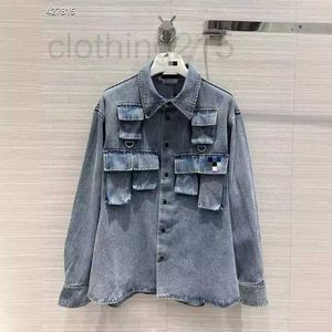 Women's Jackets Designer Coat 2024 Spring New Fashion Casual Loose Version Nostalgic Wash Water Denim Coat 5NH5