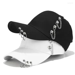 Czapki kulkowe Hip Hop Trucker Hats Sun Visors Women Men Baseball Cap Regultable Vintage Żelazny Łańcuch Outdoor Sport Casual Gorras