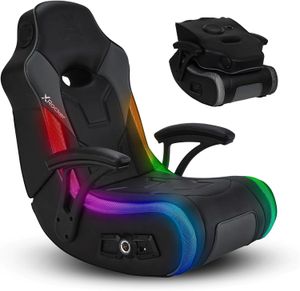 X Sedia da gioco per pavimento G-Force Rocker, audio cablato RGB con subwoofer, neo movimento, pieghevole, bracciolo imbottito, 5113701, 36.42 