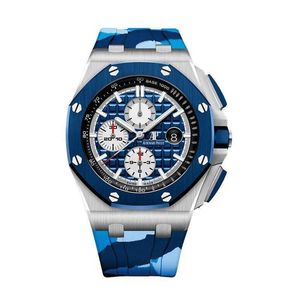 Designer Watch Luxury Automatic Mechanical Watches Series rostfritt stål+keramik 44mm herrar 26400SO Rörelse armbandsur