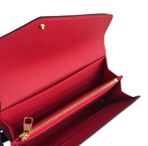 Hochwertige Leder berühmte Marke Frauen Frauen Brieftaschen Langer Geldbeutel Geldbörse Kartenhalter Scheckbuch Geldbeutel haben Staubbeutel Tags Box6104425