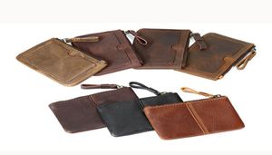 Old Cobbler039s Top Leather Goods Pouch Key Coin Purse Högkvalitet Små kortväskor äkta lädermynt påse mode anpassad1835811