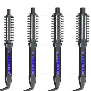2 I 1 Multifunktion Pro Ceramic Curling Iron Electric Comb Brush Hair Curlers Roller Styling Tools