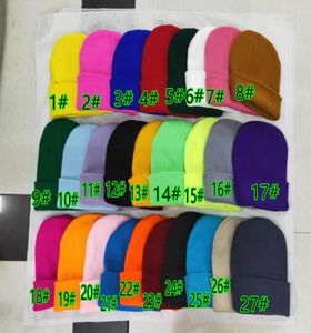 Winter Christmas Hats For man woMen sport Fashion Beanies Skullies Chapeu Caps Cotton Gorros Wool warm hat Knitted cap 27colors Pu2941993