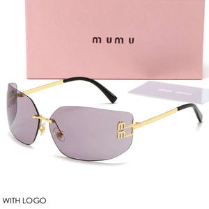 대형 디자이너 Mens 여성 선글라스 남성 디자이너 Miui Lunette Soleil Mui Sun Glasses 선택적 Sonnenbrillen Gafas de Sol과 Box S