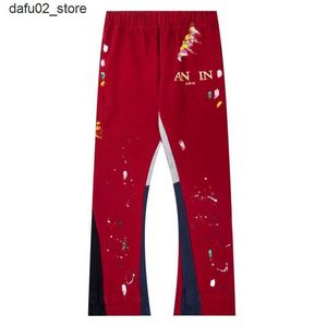 Calça masculina calça calças mulheres calças de suor masculinas jogadoras homens algodão cintura elástica casual de graffiti de graffiti de graffitão