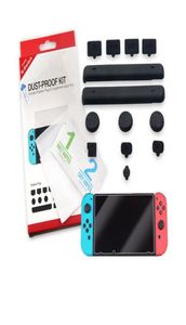 Accessori per copertina in gomma in gomma a prova di polvere adatto a switch game protector a schermo in vetro temperato per switch93246486131686